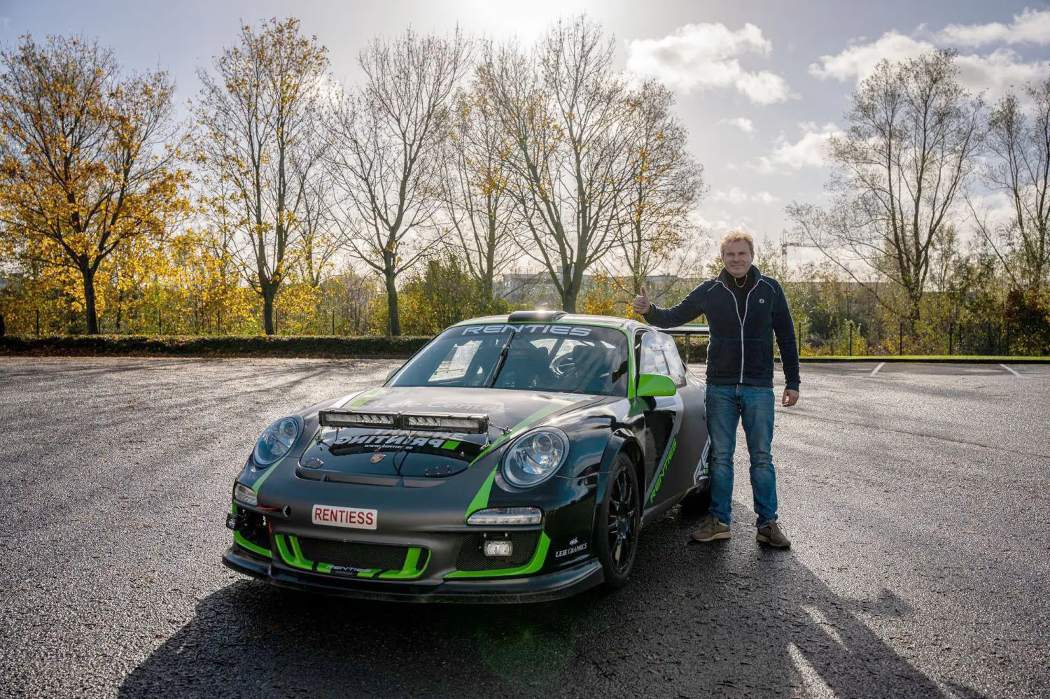 Andy Lefevere met Renties Porsche GT3 in Kortrijk